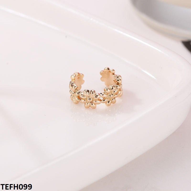 TEFH099 QWN Flower Ear Cuff Single