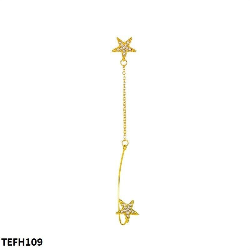 TEFH109 QWN Double Star Ear Cuff Single