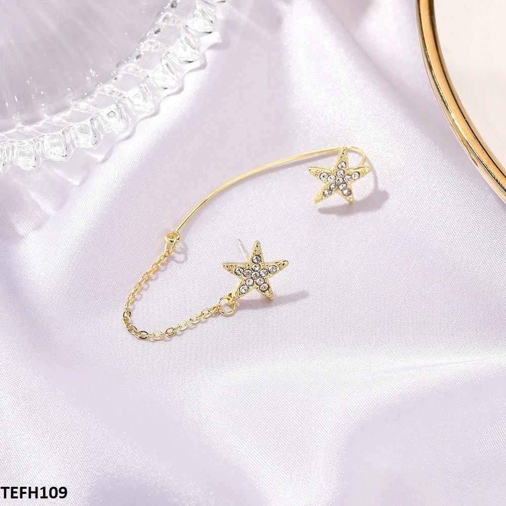 TEFH109 QWN Double Star Ear Cuff Single