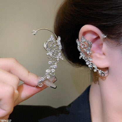 TEFH117 HJF Butterfly Ear Cuff Pair