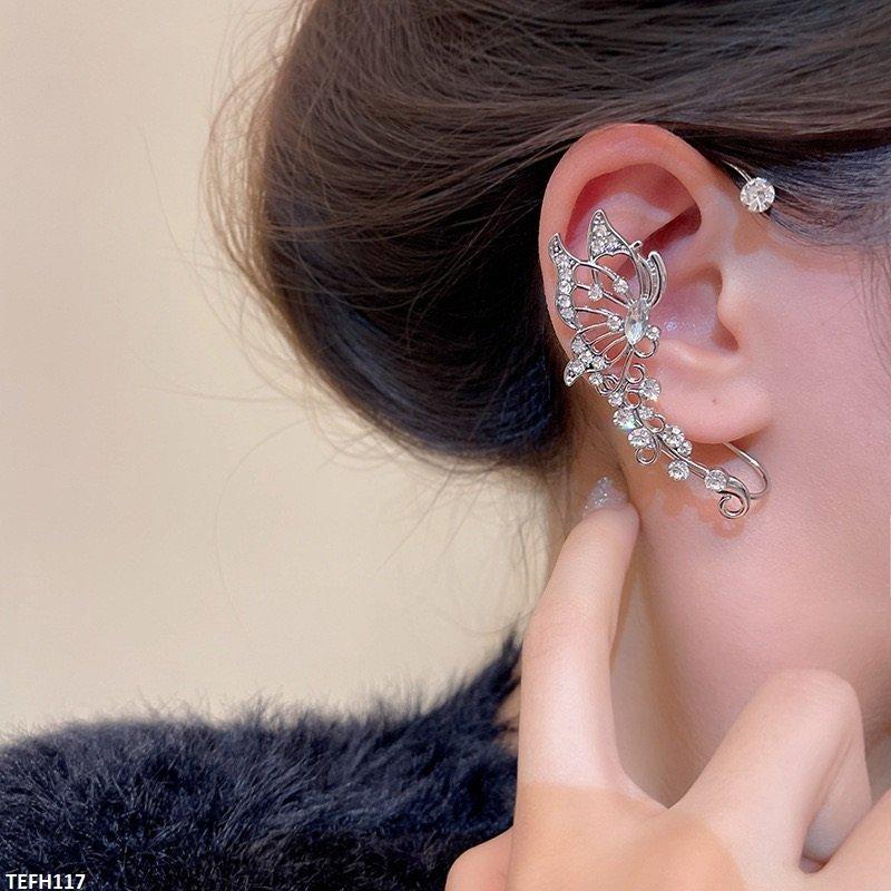 TEFH117 HJF Butterfly Ear Cuff Pair