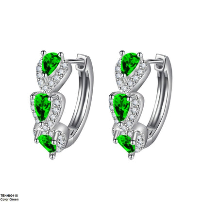 TEHH00418 CSH  Tear Round Ear Hoops Pair - TEHH