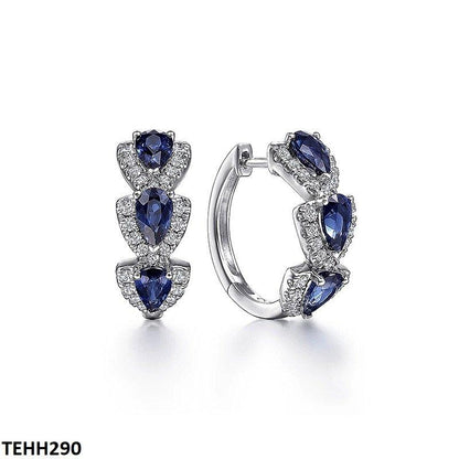 TEHH290 CSH Tear Round Ear Hoops Pair