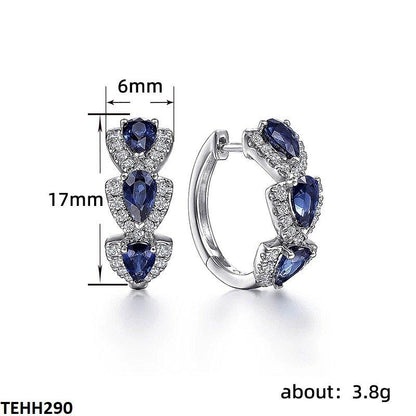 TEHH290 CSH Tear Round Ear Hoops Pair