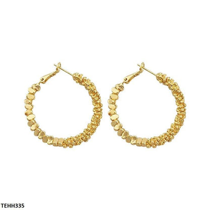 TEHH335 SIQ C-Check Ear Hoops Pair