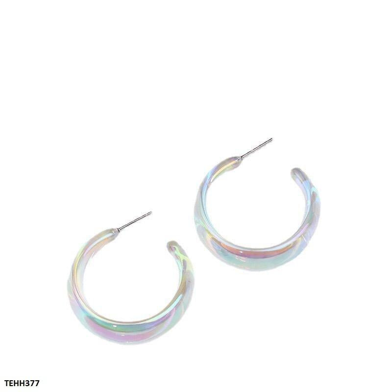 TEHH377-YYE TEHH377 YYE Round Ear Hoops Pair