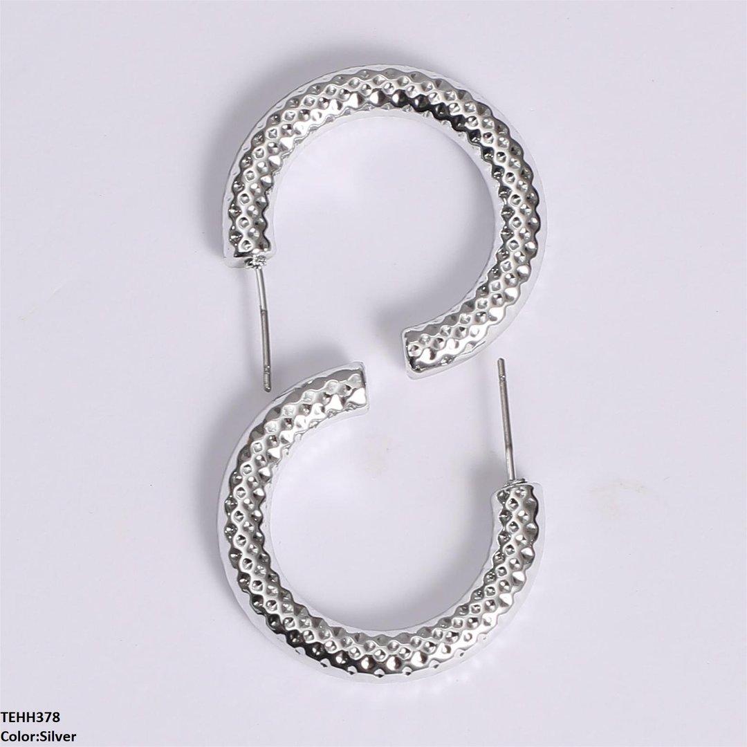 TEHH378 YYE C/Shape Ear Hoops Pair