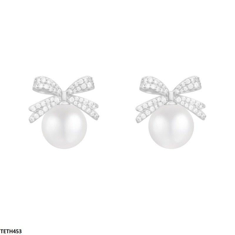 TETH453 DDJ Bow/Pearl Stud Tops