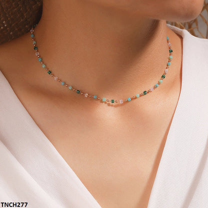 TNCH277 YYE Plain Pearl Chain Necklace