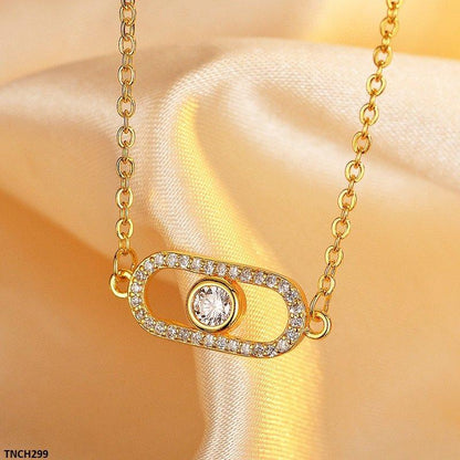 TNCH299 ZFQ Eye Shape Necklace