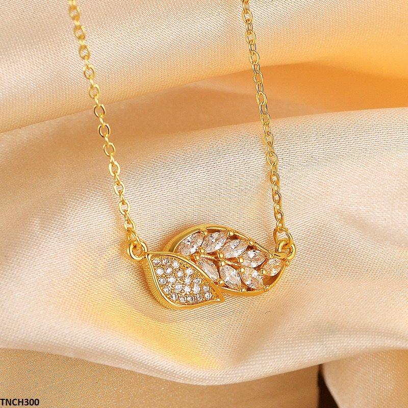 TNCH300 ZFQ Leaf Necklace