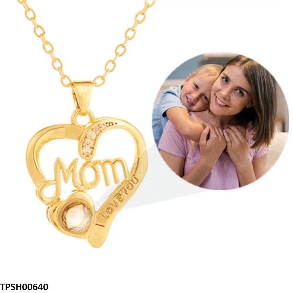 TPSH00640 QWN Mom Love Heart Pendent - TPSH