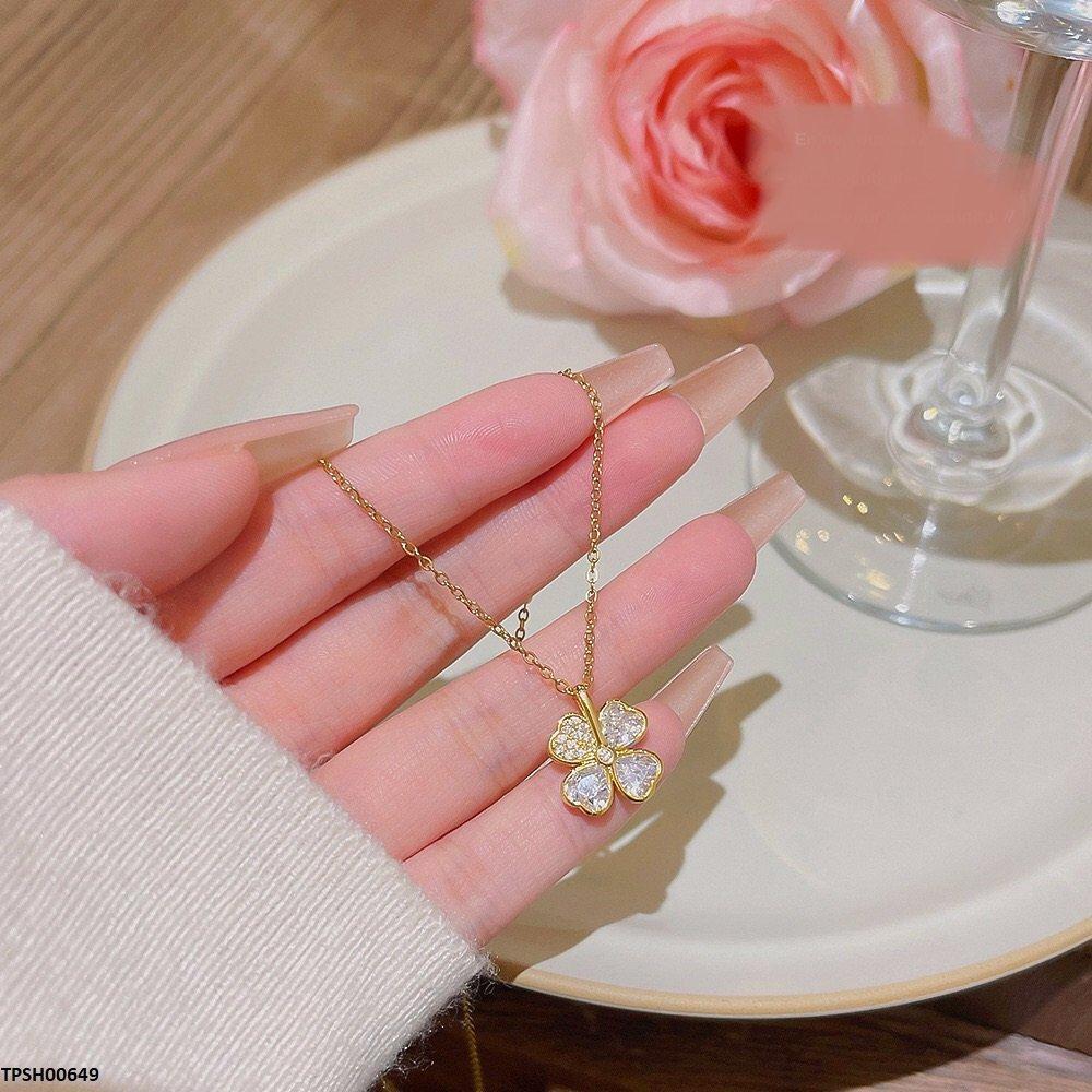 TPSH00649 DDJ Leaf Flower Pendent _ TPSH