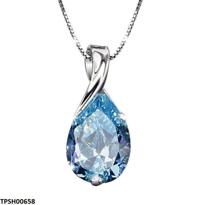 TPSH00658 JJF Tear Pendant With Chain - TPSH