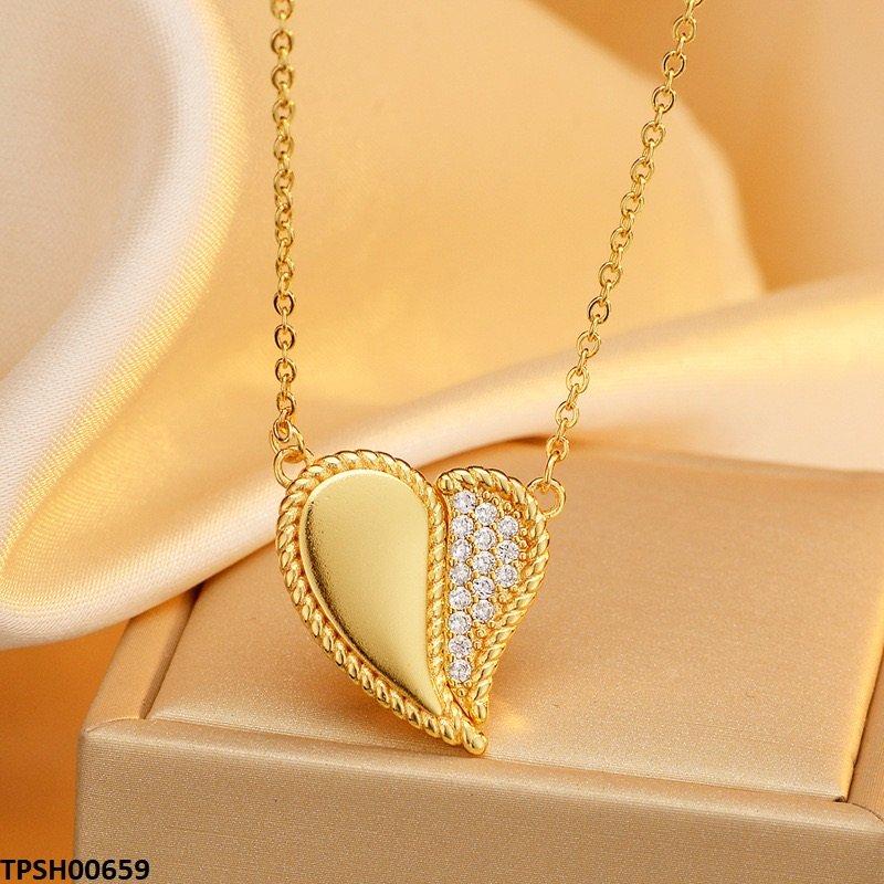 TPSH00659 ZFQ Magnetic Heart Pendant With Chain - TPSH