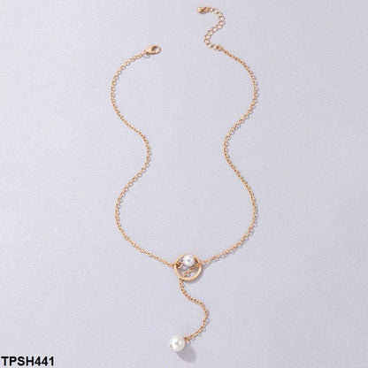 TPSH441 YYE Twin Pearl Pendent With Chain