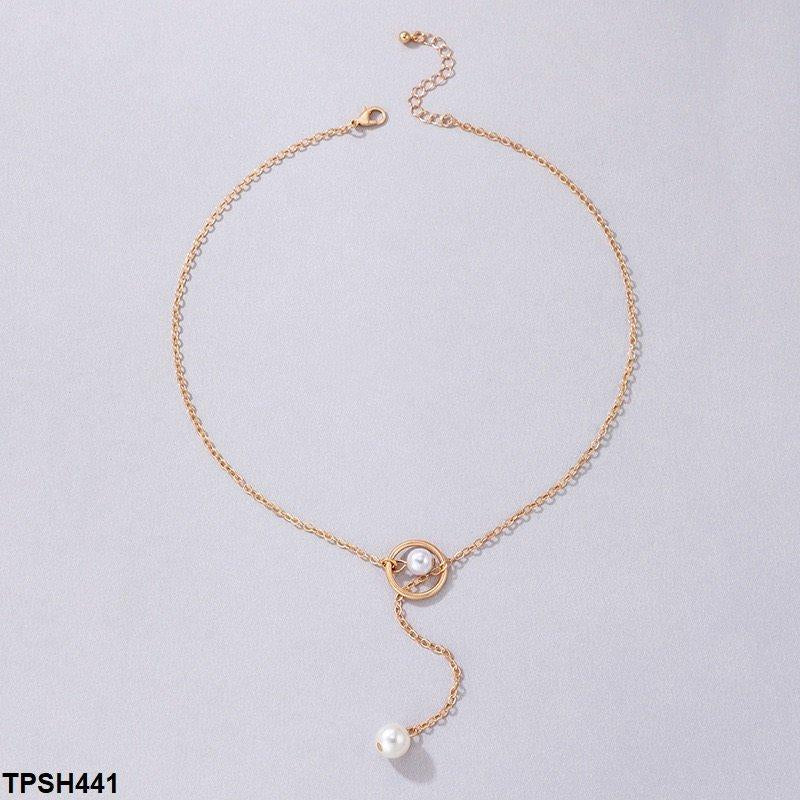 TPSH441 YYE Twin Pearl Pendent With Chain