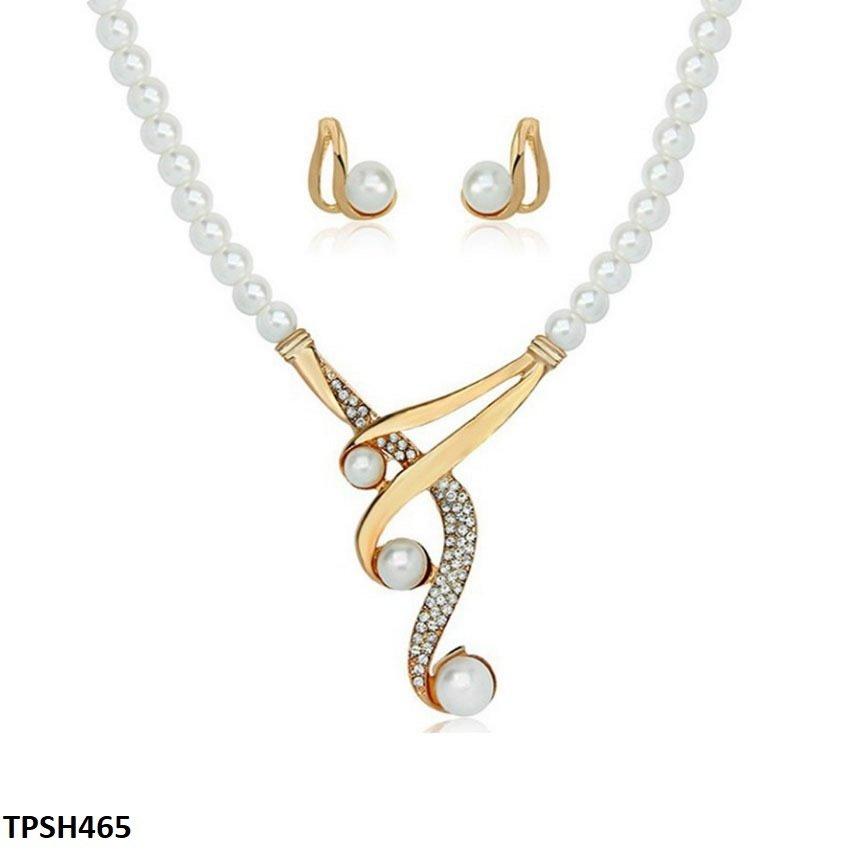 TPSH465 LQP Pearl Pendent Set