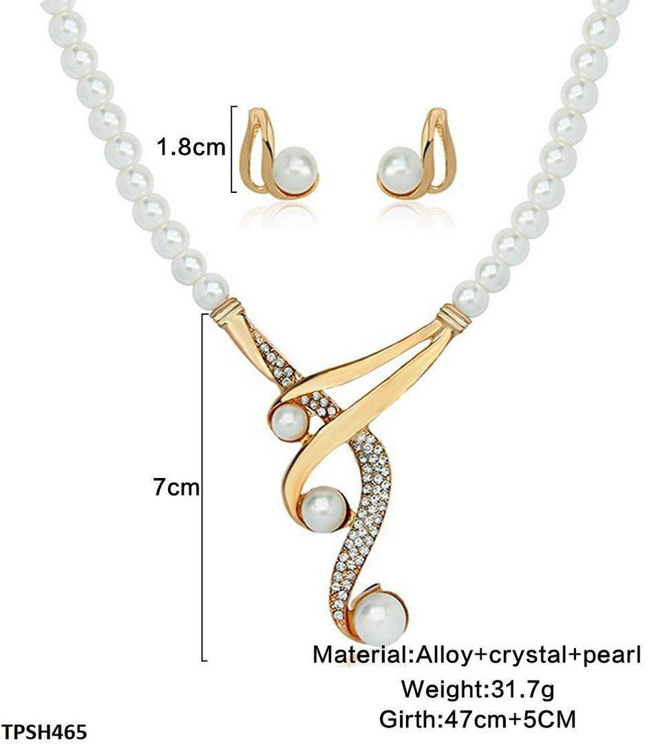 TPSH465 LQP Pearl Pendent Set