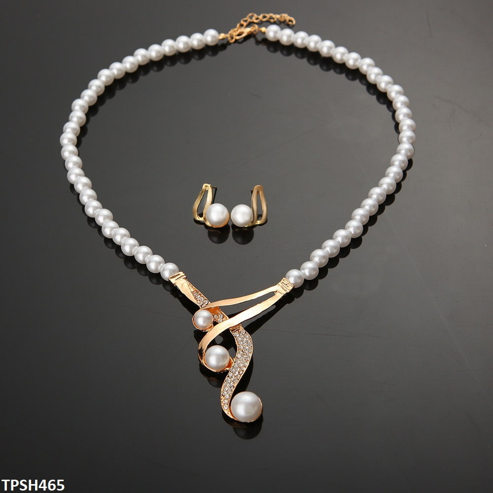 TPSH465 LQP Pearl Pendent Set