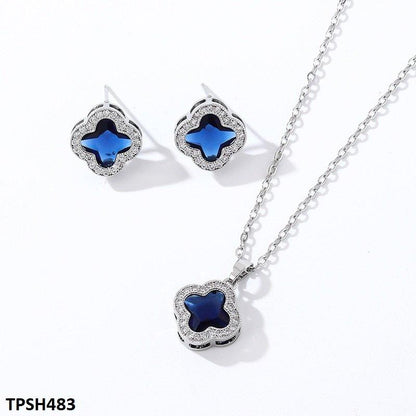 TPSH483 WKO Imp Flower Pendant Set