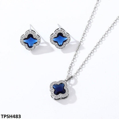 TPSH483 WKO Imp Flower Pendant Set