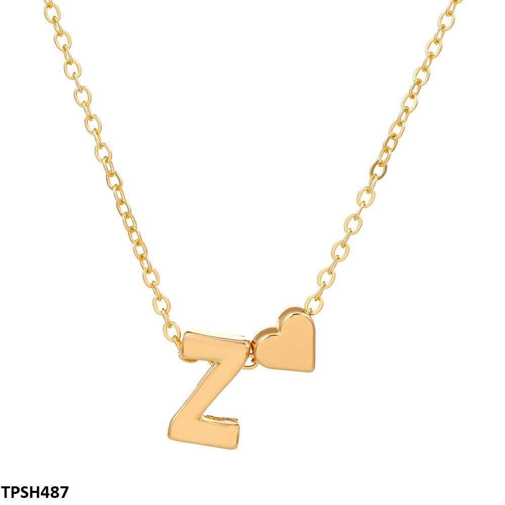 TPSH487 QWN Alphabet Heart Pendent