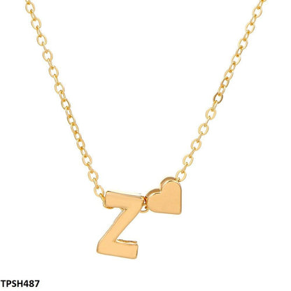 TPSH487 QWN Alphabet Heart Pendent