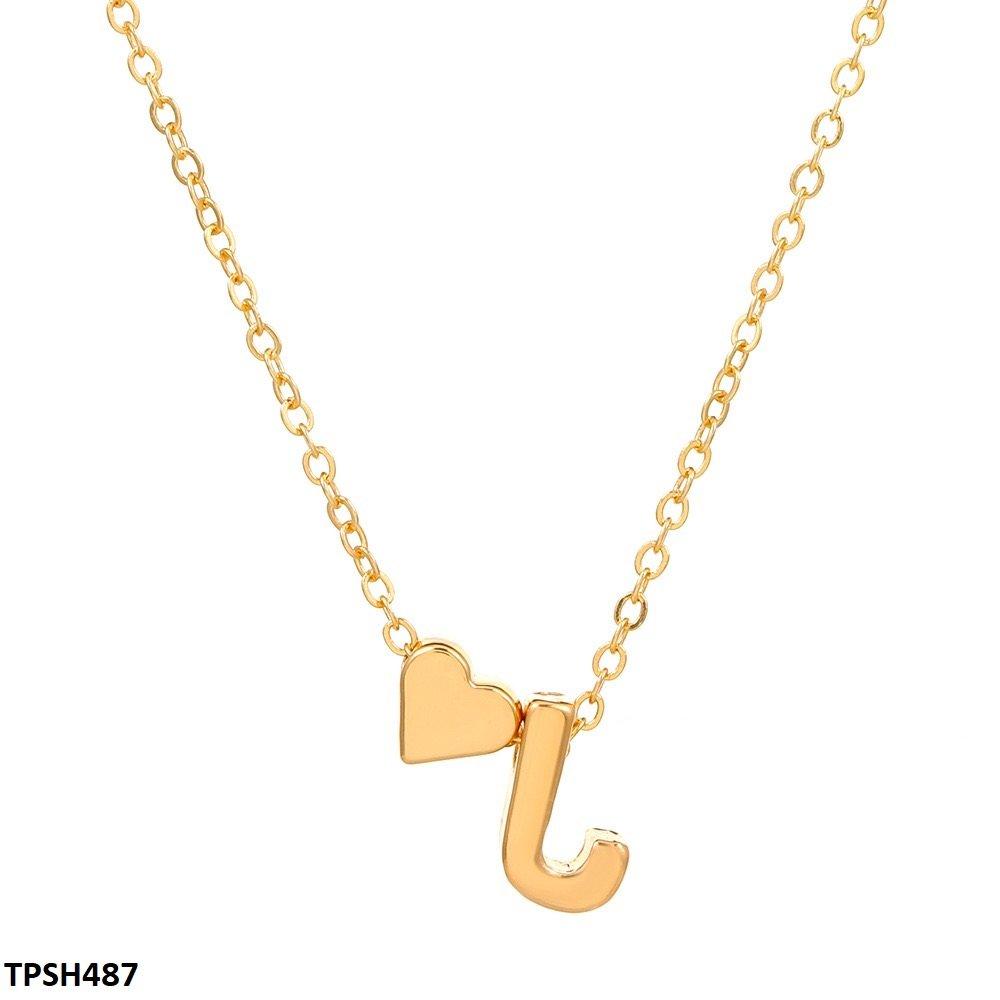 TPSH487 QWN Alphabet Heart Pendent