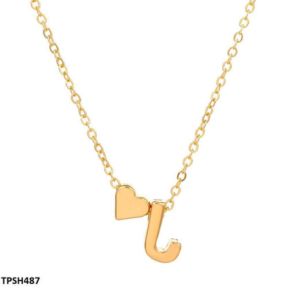 TPSH487 QWN Alphabet Heart Pendent