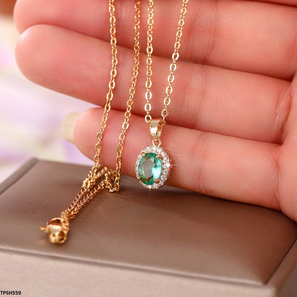 TPSH559 CSH Oval Pendent With Chain