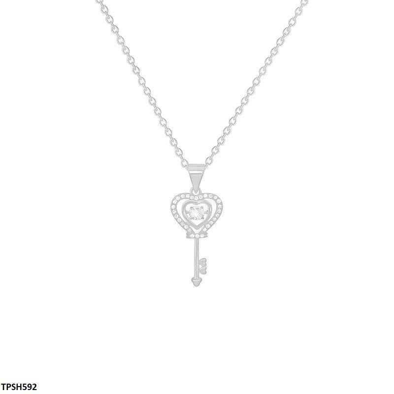 TPSH592 DDJ Heart Key Pendent