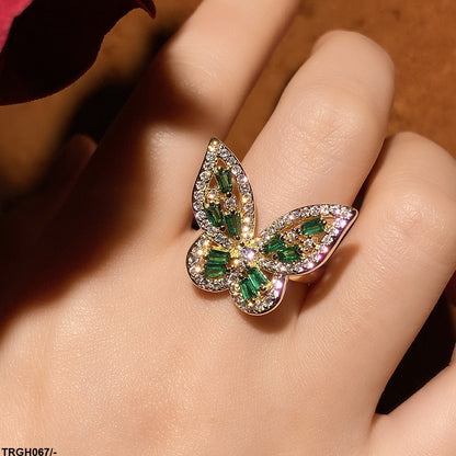 TRGH067 BYJ Butterfly Ring Adjustable