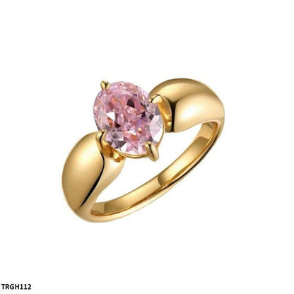 TRGH112 SJS Oval Stone Ring Adjustable