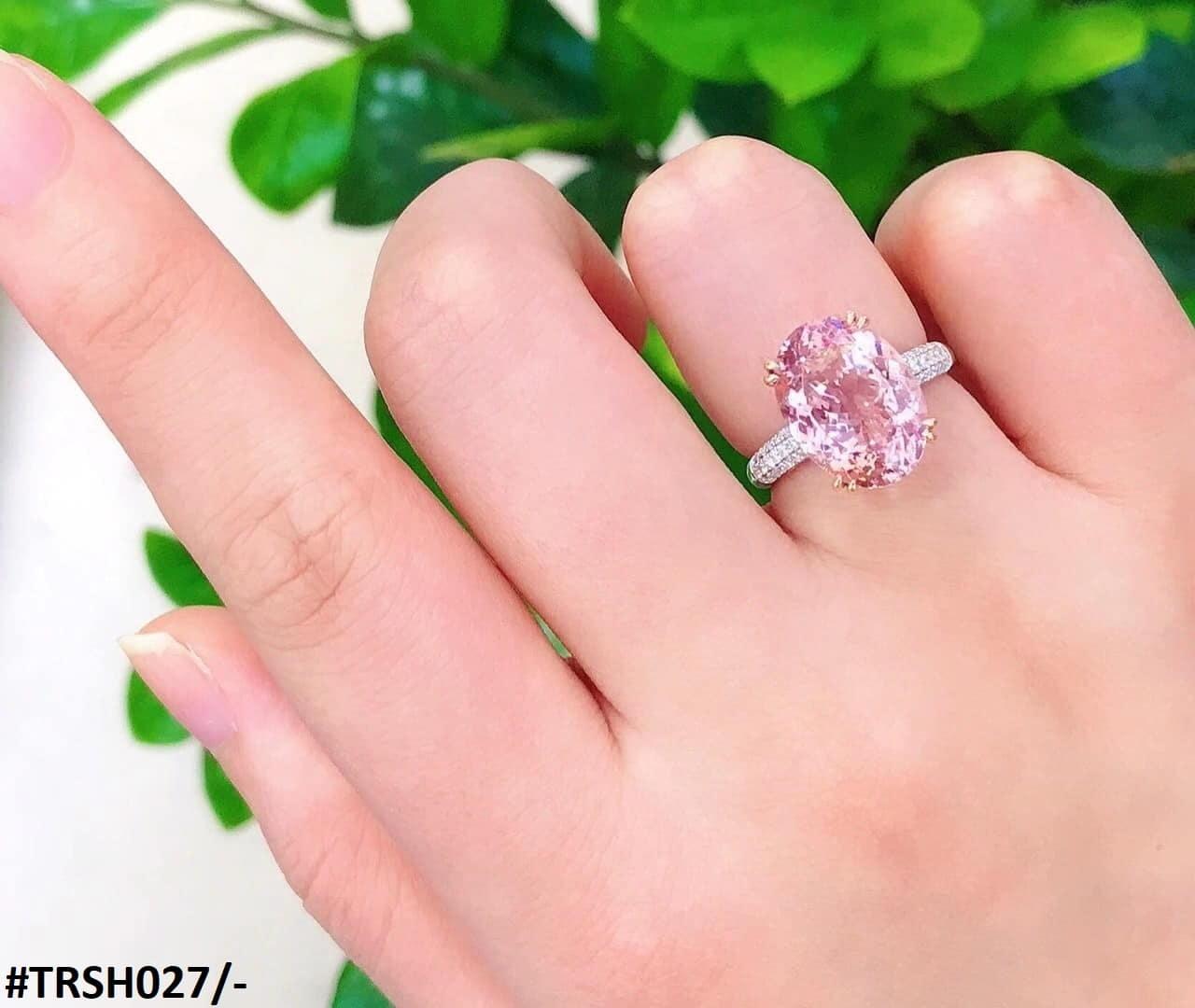 TRSH027 KRL Pink Cocktail Adjustable Ring