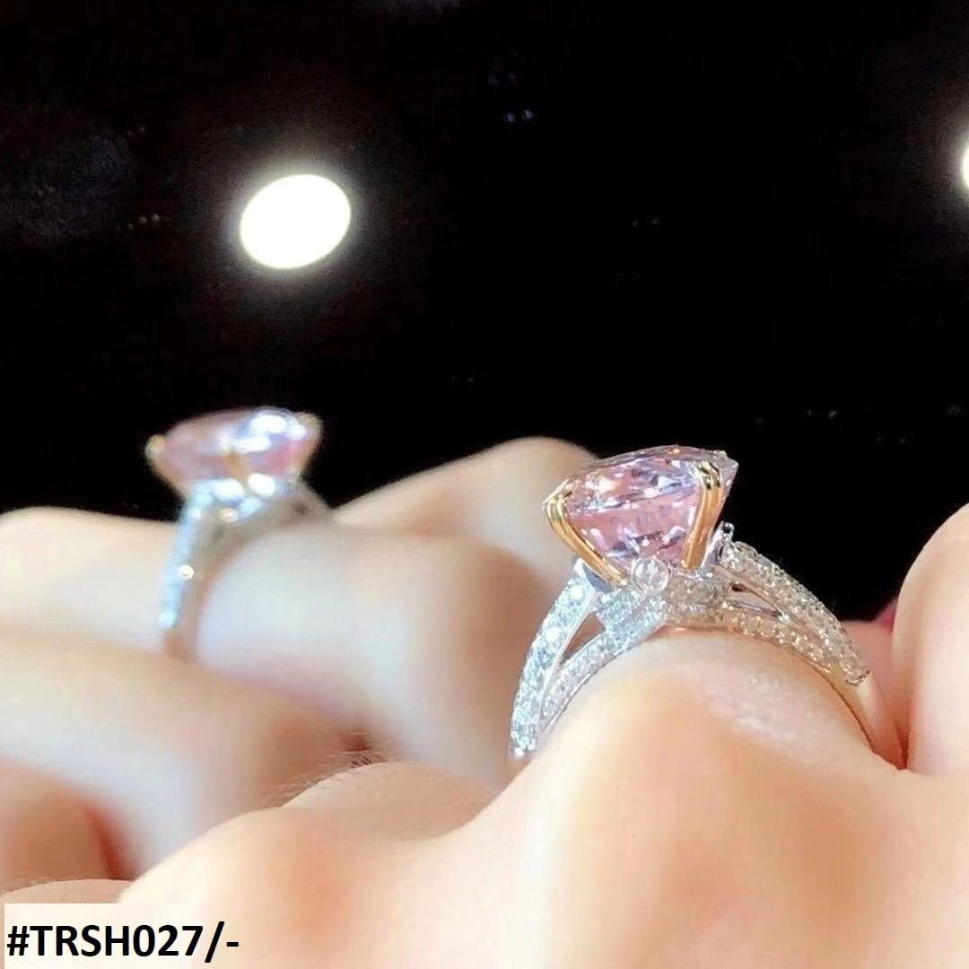 TRSH027 KRL Pink Cocktail Adjustable Ring