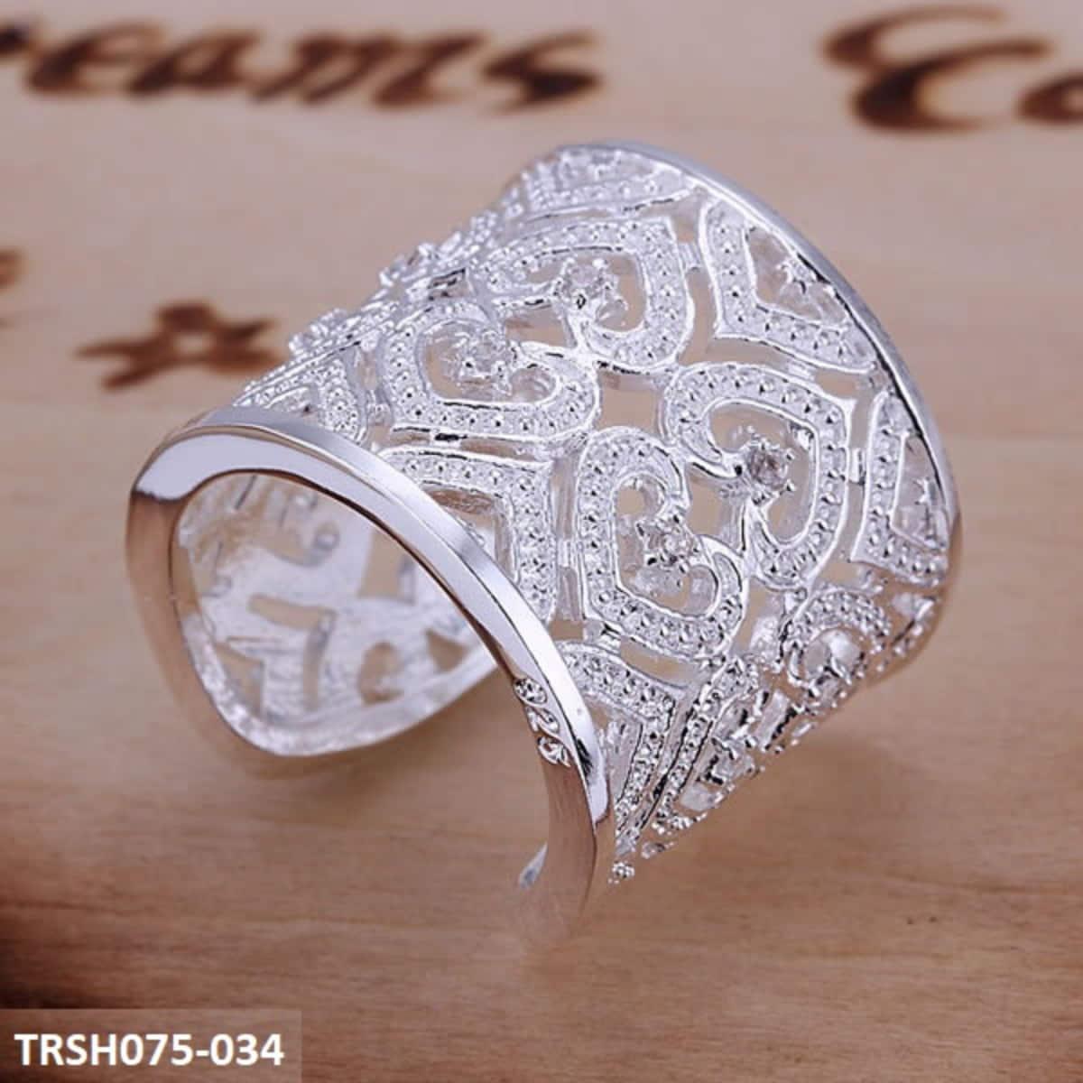 TRSH075 GWH Zircon RING Adjustable