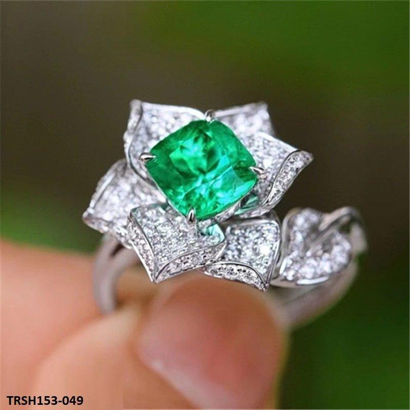 TRSH153 KRL Flower & Leave Adjustable Ring