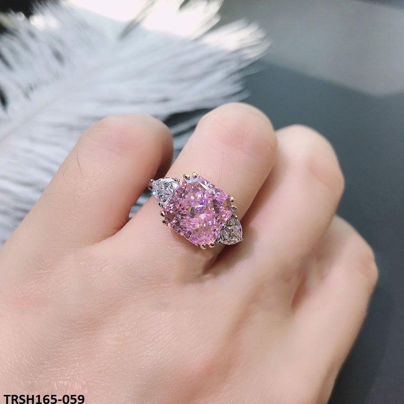 TRSH165 KRL Heart & Cushion Adjustable Ring