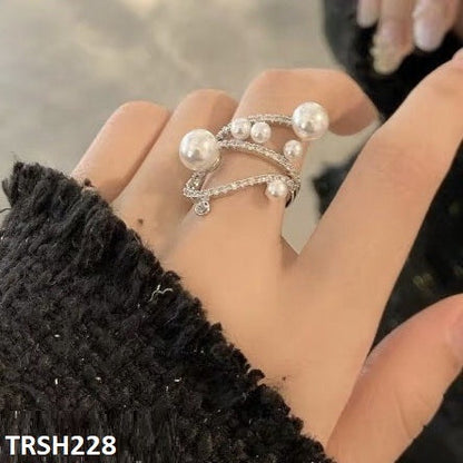 TRSH228 CJD Galaxy Pearl Adjustable Ring