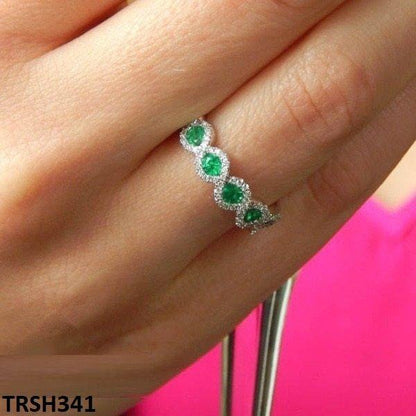 TRSH341 CSH Zircon Braided Ring (Challa)