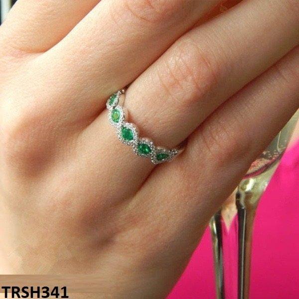 TRSH341 CSH Zircon Braided Ring (Challa)