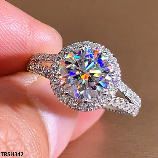 TRSH342 CSH Cathredral Crystal Step Ring