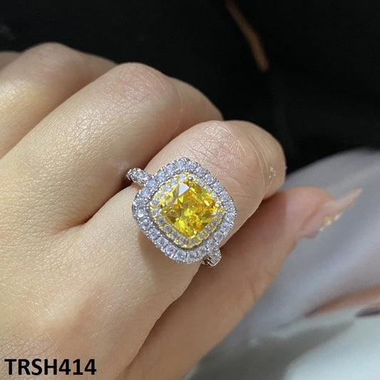 TRSH414 YJF Square Step Adjustable Ring