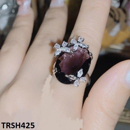 TRSH425 YJF Oval Flower Adjustable Ring