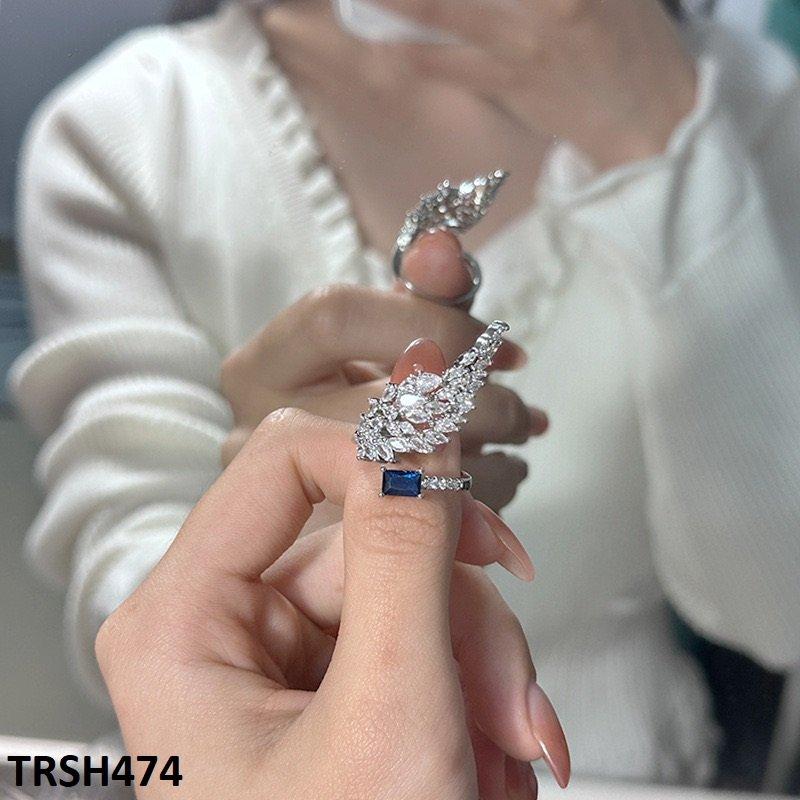 TRSH474 YJF Tear Leaf Ring