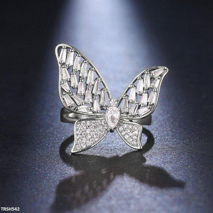 TRSH542 CLJ Butterfly Ring Adjustable