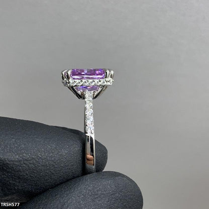 TRSH577 KRL Purple Rectangle Ring Adjustable