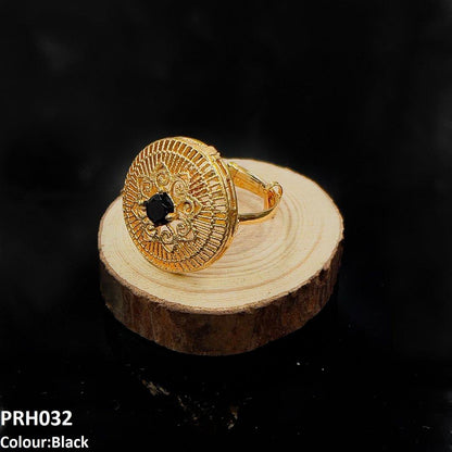 PRH032 MZM Round Flower Ring