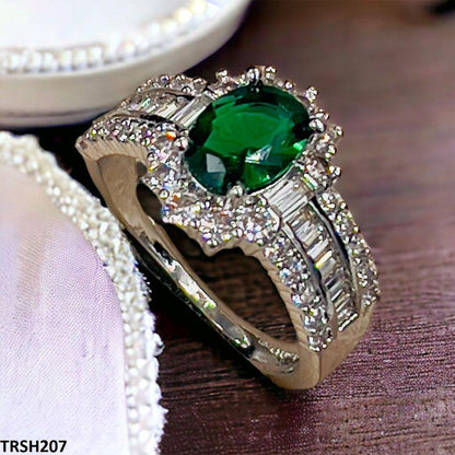 TRSH207 GWH Green Step Adjustable Ring